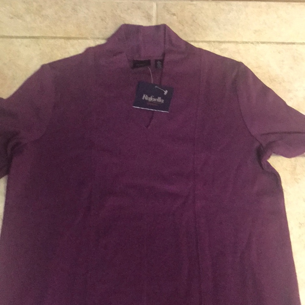 Rafaella studio purple pull over. Never worn w/tag